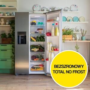 Lodówka MPM 513-SBS-17M No Frost 177cm Inox Side by Side Kostkarka Dystrybutor wody