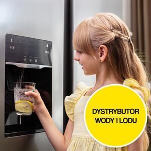 Lodówka MPM 513-SBS-17M No Frost 177cm Inox Side by Side Kostkarka Dystrybutor wody