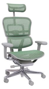 Fotel biurowy Ergohuman 2 Elite GS Green - zielono-szary ergonomiczny fotel siatkowy