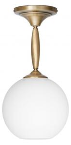 Wisząca lampa mosiężna z dużą kulą QC-S1K