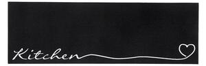 Czarny chodnik Zala Living Kitchen, 50x150 cm