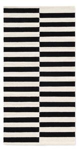 Czarno-biały wełniany dywan dwustronny tkany ręcznie 80x150 cm Donna – Hanse Home