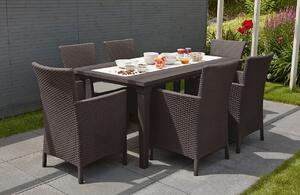 Komplet ogrodowy TOSCANA 6+1 Brown