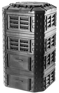 Kompostownik ogrodowy Nybro 1260L, czarny