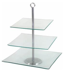 Patera AMBITION Laura 62070 3 poziomy Przezroczysto-srebrny