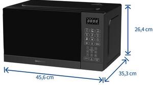 Kuchenka mikrofalowa DAEWOO MD-FA202GB-EU 700W średnica 25.5 cm pojemność 20L Grill Czarny