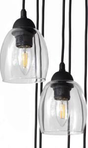Lampa BRILLANT W-KD 8014/8 BK+TR WATERFALL