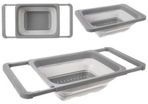 Cedzak kuchenny silikonowy składany KEMP 39x26,5 cm