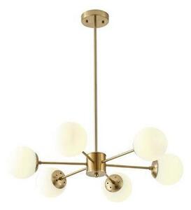 Eurolamp Żyrandol na drążku 6xE27/40W/230V mosiądz EU0328