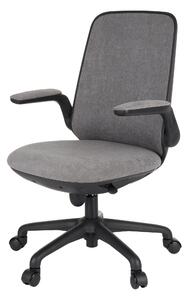 Krzesło biurowe Easy Black Szare, idealne dla dziecka i nastolatka