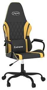 Czarno-złoty fotel gamingowy - Trapani 3X