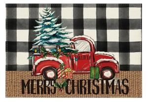 Świąteczna podkładka na stół MERRY CHRISTMAS 30x45 cm, biała