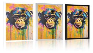 Plakat małpa z imitacją Plakatu