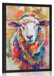 Plakat owca z imitacją Plakatu