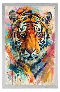 Plakat tygrys z imitacją Plakatu