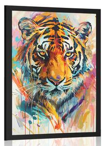 Plakat tygrys z imitacją Plakatu