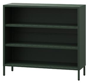Niski regał LUCA, 1000 x 900 x 350 mm, Modern: butelkowa zieleń