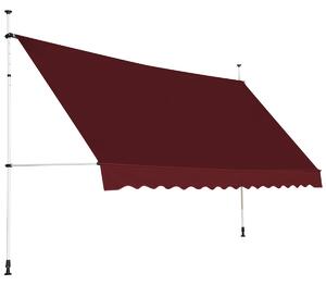 Markiza zewnętrzna balkonowa 400 cm czerwona