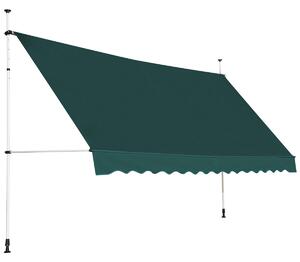 Zewnętrzna markiza balkonowa 400 cm zielona