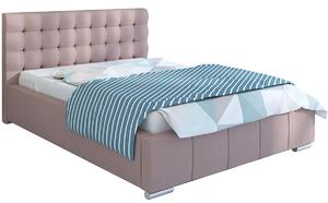 Tapicerowane łóżko ze schowkiem 120x200 Elber 2X - 36 kolorów