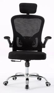 Czarny ergonomiczny fotel biurowy do komputera - Sefilo