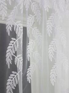 Firana gotowa z markizety z biaÅym haftem 400x160cm