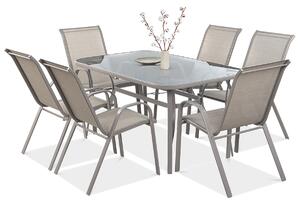 Zestaw mebli ogrodowych BOLOGNA 150/6 Light Beige