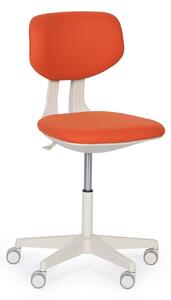 Krzesło robocze BEN, kółka miękkie, pomarańczowy