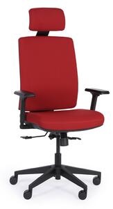 Krzesło biurowe CHESTER, czerwony
