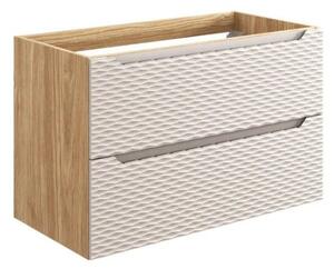 Szafka pod umywalkę OCEAN BEIGE 82-90-2S 90cm dąb olejowany/