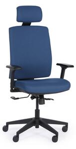 Krzesło biurowe CHESTER, niebieski