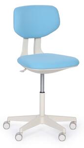 Krzesło robocze BEN, kółka miękkie, niebieski