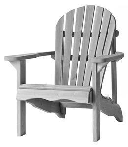 Drewniane krzesło ogrodowe, szary