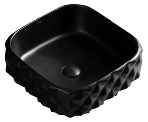 Umywalka nablatowa HYDROSAN PEARL-MTB-400 Prostokątny Czarny mat