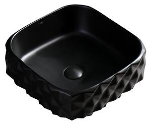 Umywalka nablatowa HYDROSAN PEARL-MTB-400 Prostokątny Czarny mat