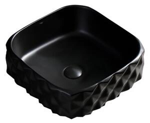 Umywalka nablatowa HYDROSAN PEARL-MTB-400 Prostokątny Czarny mat
