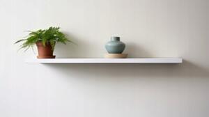 Półka Wisząca STIVMEBLE Ścienna 80 cm na książki zdjęcia 80x15x1,8 cm Biały Mat
