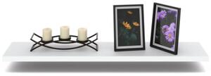 Półka Wisząca STIVMEBLE Ścienna 80 cm na książki zdjęcia 80x15x1,8 cm Biały Mat