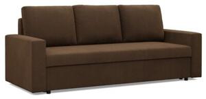 Kanapa 3 osobowa, BLOM, Mikrofaza, 220x92x85 cm, brÄ zowy | TYLETEGOTU