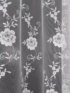 Firana z markizety i ozdobnej gipiury 300x150cm