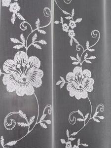 Firana z markizety i ozdobnej gipiury 300x150cm