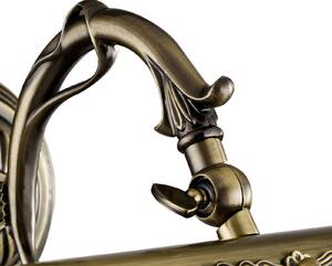 Maytoni Picasso kinkiet, oświetlenie obrazów brąz Picasso, możliwość ściemniania, brązowy / mosiężny, salon / jadalnia, metal, antyczny