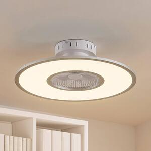 Lindby Wentylator sufitowy LED Romea, okrągły, DC, cichy, 60 cm