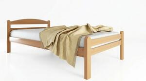 Łóżko jednoosobowe z litego drewna bukowego ze stelażem 90x200 cm w naturalnym kolorze Bellariva – B.E.S