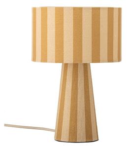 Żółta tekstylna lampa stołowa z tekstylnym kloszem (wysokość 30 cm) Emmie – Bloomingville