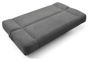 Wersalka RozkÅadana Sofa Z FunkcjÄ Spania Dwuosobowa Ciemnoszary PIANO