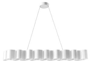 Stilnovo Lampa wisząca Honey, możliwość ściemniania, biały / opal, salon / jadalnia, tworzywo sztuczne, nowoczesny