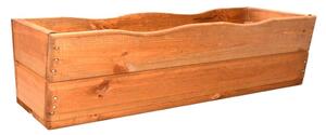 Kwietnik donica ozdobny drewniany 64 cm brązowy