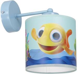 Kinkiet niebieski MINIMINI 1xE27x40W wym:23x15x21cm IP20 Milagro