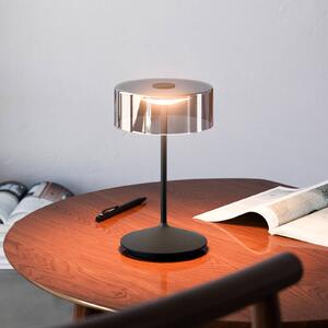 Sigor Akumulatorowa lampa stołowa LED Numotion, czarna, szklana, IP54, ściemniana możliwość ściemniania, czarny, salon / jadalnia, szkło, nowoczesny